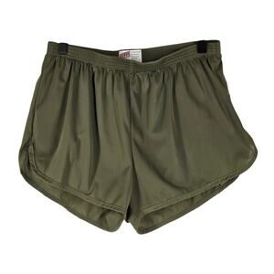 SOFFE WOMEN'S GREEN SPORT SHORTS - SIZE LARGE - 100% NYLON
